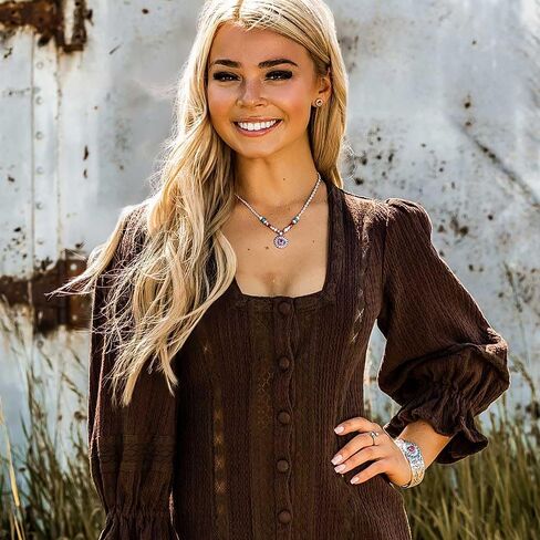 مونتانا سيلفرسيثز سوار عريض بلون تركواز من ويسترن لايف ستايل in Kuwait