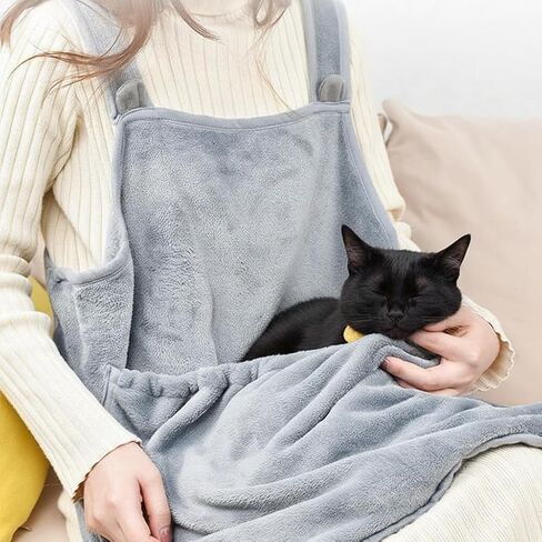 Cat Apron, Plush Pet Sleeping Bag for Napping, Kitten-Specific Soft-Sided Travel Sleeping Bag,Breathable Cat Pouch Sling in Saudi Arabia