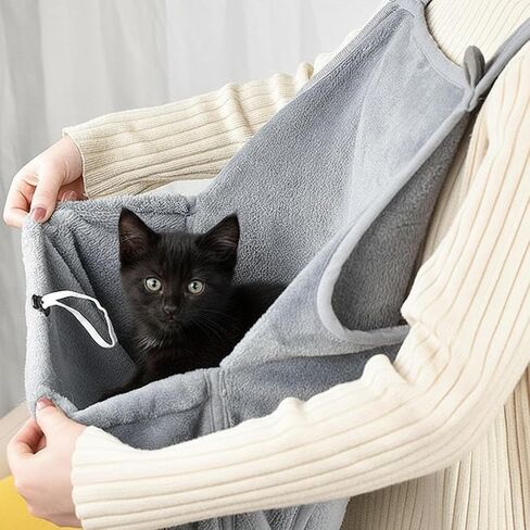 Cat Apron, Plush Pet Sleeping Bag for Napping, Kitten-Specific Soft-Sided Travel Sleeping Bag,Breathable Cat Pouch Sling in Saudi Arabia