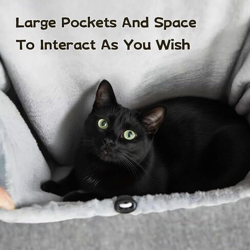 Cat Apron, Plush Pet Sleeping Bag for Napping, Kitten-Specific Soft-Sided Travel Sleeping Bag,Breathable Cat Pouch Sling in Saudi Arabia