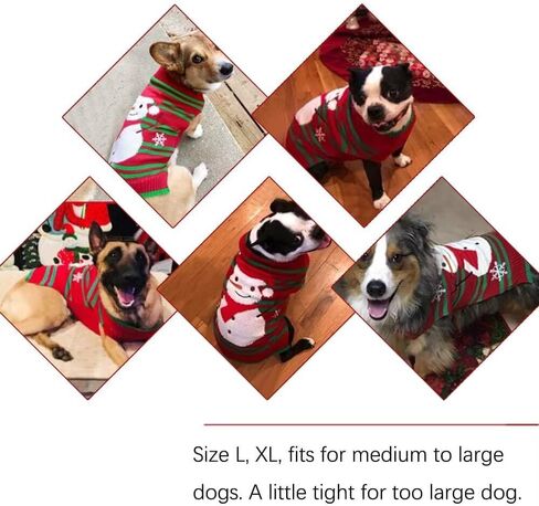 Small Dog and Cat Snowman Sweater, Holiday Pet Clothing for Christmas and New Year in Saudi Arabia