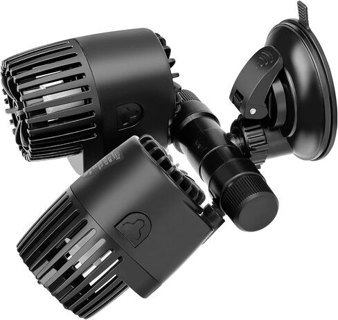 AQQA Aquarium Wave Maker، 8W/12W/20W/25W مضخة شفط مزدوجة لخزان الأسماك، مضخة دوران غاطسة فائقة الهدوء 110 فولت/60 هرتز، 360 درجة + 180 درجة قابلة للتعديل للمياه العذبة المالحة (8 واط 1585 جيجا في الساعة) in Kuwait