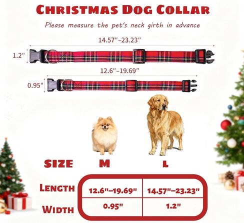 Christmas Dog Collar Detachable Dog Bow Ties Adjustable Soft Cotton Red Plaid Christmas Collars Bowtie for Large/Medium/Small Pets as Holiday Fall Winter Gifts in Saudi Arabia
