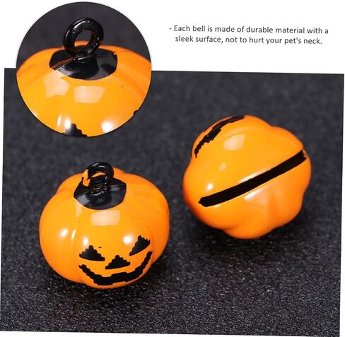 Alipis 5Pcs Pumpkin Bell Pet Collar Charms Creative Bag Pendant Key Decoration for Halloween Party for Dogs and Cats Enhance in Saudi Arabia