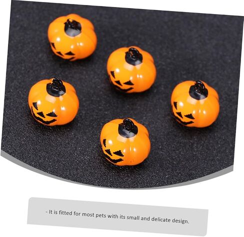 Alipis 5Pcs Pumpkin Bell Pet Collar Charms Creative Bag Pendant Key Decoration for Halloween Party for Dogs and Cats Enhance in Saudi Arabia