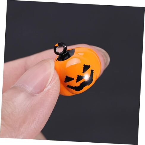 Alipis 5Pcs Pumpkin Bell Pet Collar Charms Creative Bag Pendant Key Decoration for Halloween Party for Dogs and Cats Enhance in Saudi Arabia