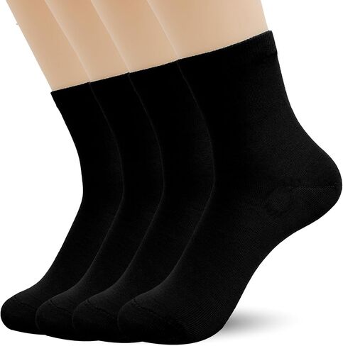 Unisex Cotton Colorful Quarter Crew Socks Athletic Breathable Socks 4-Pair Package (Men8-12 Women 7-11) in Saudi Arabia