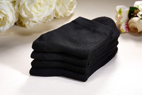 Unisex Cotton Colorful Quarter Crew Socks Athletic Breathable Socks 4-Pair Package (Men8-12 Women 7-11) in Saudi Arabia