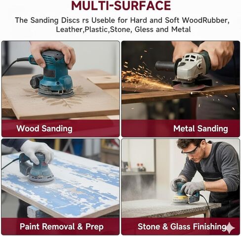 100 قطعة 5 انش 8 فتحات لاقراص الصنفرة بخطاف وحلقة الصنفرة 60 80 120 180 240 320 400 حبيبة ورق صنفرة للصنفرة المدارية العشوائية in Kuwait