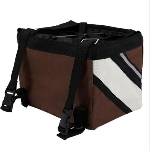 Pet Bike Removable Basket - Seat Bag for Small Dogs ﻿(Coffee) in Saudi Arabia