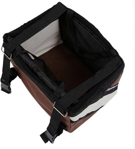 Pet Bike Removable Basket - Seat Bag for Small Dogs ﻿(Coffee) in Saudi Arabia