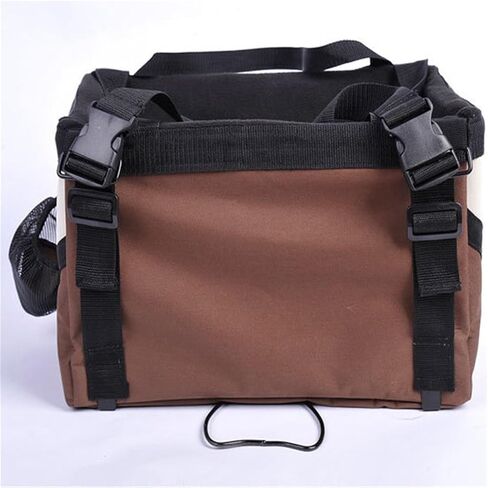 Pet Bike Removable Basket - Seat Bag for Small Dogs ﻿(Coffee) in Saudi Arabia