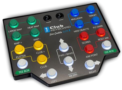 Club Keyboard Elite Series Wireless 20 Button GS Pro Golf Simulator Control Box (Green) in Saudi Arabia