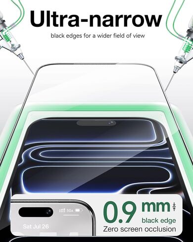 واقي شاشة NIMASO لهاتف iPhone 18 Pro Max/17 Pro Max مقاس 6.9 بوصة، عبوة واحدة in Kuwait