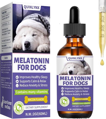 Melatonin for Dogs,Dog Sleep Aid,Calming for Dogs,Helps Restful Sleep, L-Theanine,Promotes Overall Well-Being,Multiple Vitamins,Suitable for All Dog,100% Natural in Saudi Arabia