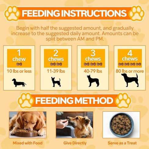 Probiotics for Dogs,6 Digestive Probiotics & 6 Enzymes for Gut Health,Digestion & Gut Support,Helps Diarrhea, Yeast Infection, Upset Stomach,Allergies & Immune System Support-150 Chews in Saudi Arabia