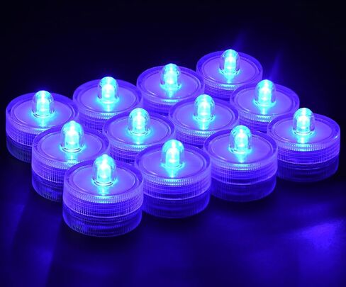 KOABY 24 حزمة أضواء LED غاطسة بيضاء دافئة، أضواء غاطسة مقاومة للماء عديمة اللهب للديكور in Kuwait