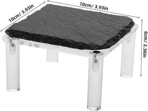 Yardwe Reptile Basking Platform Rock Slabs Turtle Lizard Climbing Resting Rocks Natural Stone Texture for Terrarium Decoration in Kuwait
