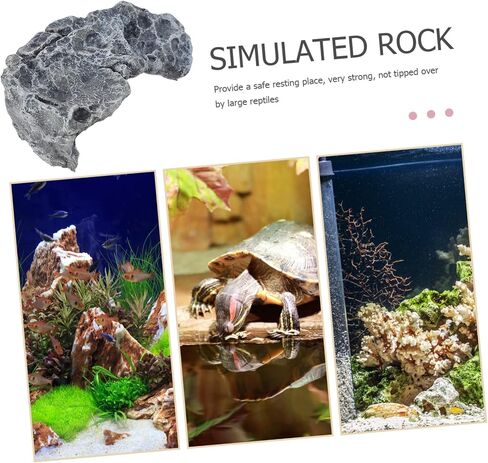 Turtle Basking Platform Multi Functional Reptile Perch with Realistic Details for Aquatic Habitats Tortoise Resting Dock Durable Construction in Saudi Arabia