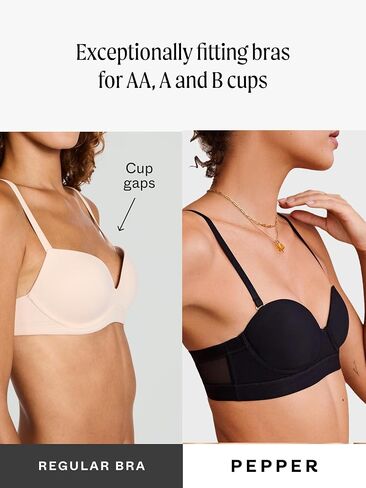 Pepper Strapless Bras | MVP Multiway Strapless, Underwire Bra, Comfy Bra with Convertible Straps (30A-40B) in Kuwait