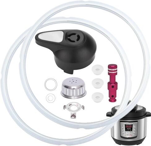 11 PCS Instant Pot Replacement Parts for Lux 8 QT, Instant Pot Accessories Include Sealing Ring, Steam Release Valve, Anti-Block Shield, Valve Sealing Ring, Float Valve and Gasket in Kuwait