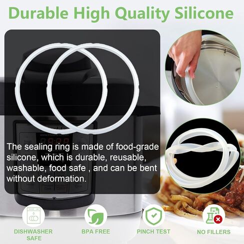 11 PCS Instant Pot Replacement Parts for Lux 8 QT, Instant Pot Accessories Include Sealing Ring, Steam Release Valve, Anti-Block Shield, Valve Sealing Ring, Float Valve and Gasket in Kuwait