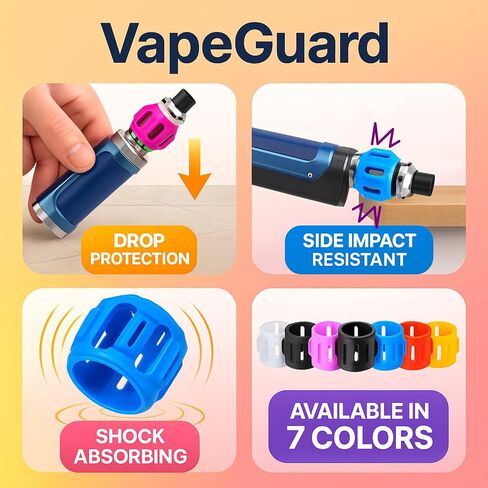 3-in-1 Silicone Shock Absorbing Tank Protector Sleeve | Anti-Break Glass Armor Cover | Durable Bands Will Fit Any Tank (Transparent) in Saudi Arabia