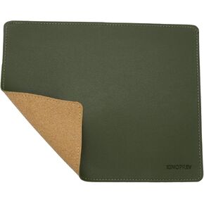 PU Leather Mouse Pad with Stitched Edge,Wood Non-Slip Mousepads,Double Side Mousepad,Waterproof Gaming Mouse Pad for Computers,Laptop,Office & Home,10.2" x 8.3",1 Pack (Beige) in Kuwait