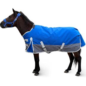 بطانية صغيرة للحصان المهر المهر 260 جرام حشوة متوسطة الوزن قابلة للتنفس 1200D بطانيات شتوية مصغرة للخيول in Kuwait