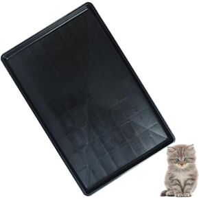 Pet Food Mat Waterproof Rubber for Replacement Tray Dog Crate Cages Crates Avoid Water or Spilling Out Dishwasher Safe Black 28.7" LX17.7 WX1.2 H in Saudi Arabia