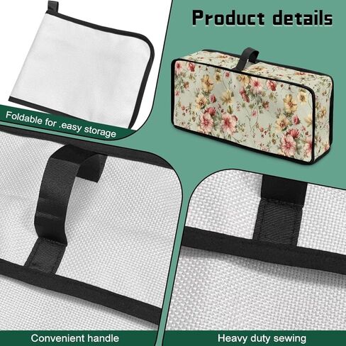 ZDCUSTOM خمر الزهور سليم صانع الخبز غطاء الفرن حماية بصمات الأصابع مقاومة للحرارة فتحة طويلة غطاء محمصة لمعظم المحامص القياسية 2 شريحة in Kuwait