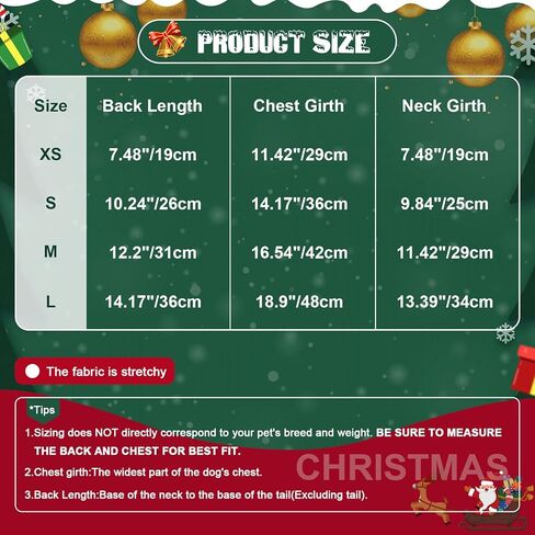 Dog Christmas Outfit,Christmas Dog Clothes Sweater Pajamas,Fleece Dogs Fall Winter Sweater Male Female,Small in Kuwait