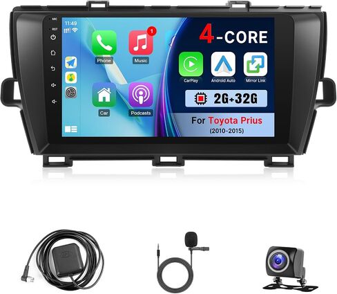 Radio Android 12 Car Radio Toyota Prius 2010 2011 2012 2014 2015 Stereo مع J.B.L - وحدة شاشة تعمل باللمس 9 بوصة مع Carplay & Android Auto و WiFi و BT و GPS و SWC و Canbus و Canbus in Saudi Arabia