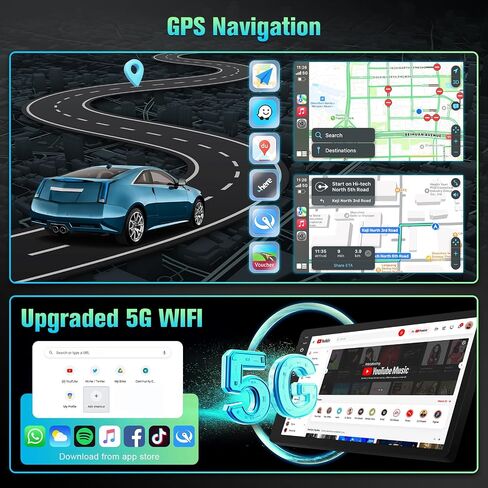 Radio Android 12 Car Radio Toyota Prius 2010 2011 2012 2014 2015 Stereo مع J.B.L - وحدة شاشة تعمل باللمس 9 بوصة مع Carplay & Android Auto و WiFi و BT و GPS و SWC و Canbus و Canbus in Saudi Arabia