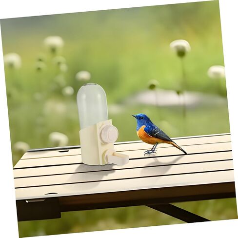 Yardwe 2Pcs Bird Water Dispenser Automatic Watering Device for Parrots Pigeons Small Pets Durable Rutin Construction Convenient Cage Accessories for Hydration and Feeding in Saudi Arabia