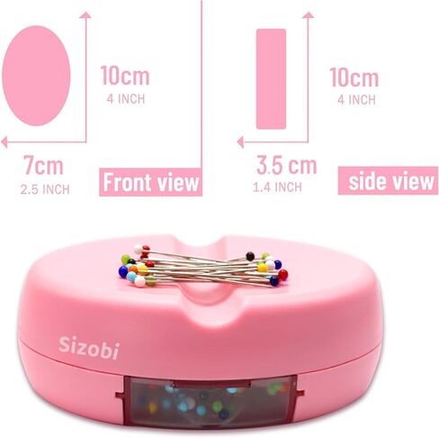 Sizobi Magnetic Pin Holder, Magnetic Pin Cushions for Sewing, Sewing Needle Magnetic Quilting Pins Holder Organizer, Magnetic Bobby Pin Holder, Magnetic Paper Clip Holder(Sewing pins not Included) in Kuwait