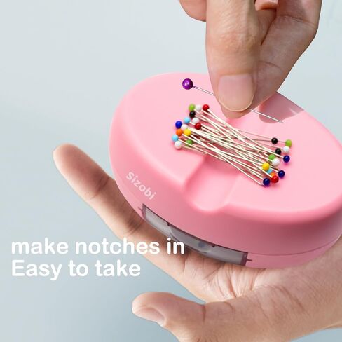 Sizobi Magnetic Pin Holder, Magnetic Pin Cushions for Sewing, Sewing Needle Magnetic Quilting Pins Holder Organizer, Magnetic Bobby Pin Holder, Magnetic Paper Clip Holder(Sewing pins not Included) in Kuwait