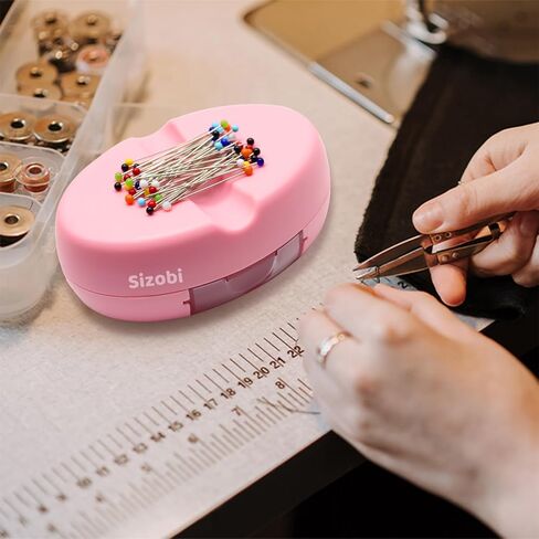 Sizobi Magnetic Pin Holder, Magnetic Pin Cushions for Sewing, Sewing Needle Magnetic Quilting Pins Holder Organizer, Magnetic Bobby Pin Holder, Magnetic Paper Clip Holder(Sewing pins not Included) in Kuwait