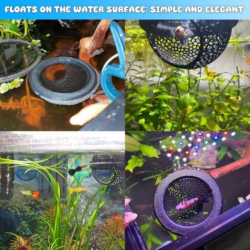 Floating Betta Hide & Shrimp Cave – 3-in-1 Aquarium Hammock, Floating Feeder Ring & Resting Spot Aquariums in Saudi Arabia