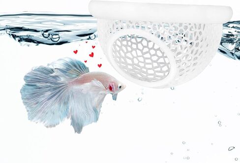 Floating Betta Hide & Shrimp Cave – 3-in-1 Aquarium Hammock, Floating Feeder Ring & Resting Spot Aquariums in Saudi Arabia