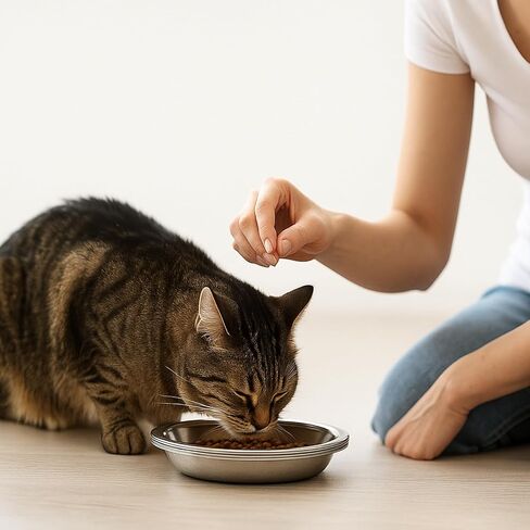4 Pcs Stainless Steel Cat Bowls 6.4 Inch Shallow Wide Food Bowls, Whisker Relief Cat Water Dish for Kitten Puppy Small Dog (4 Pcs) in Saudi Arabia