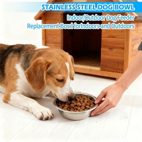 8 PCS Metal Dog Bowls Stainless Steel – Small Pet Food and Water Bowls for Dogs & Cats, Rust-Resistant, Easy to Clean, Dishwasher Safe in Saudi Arabia