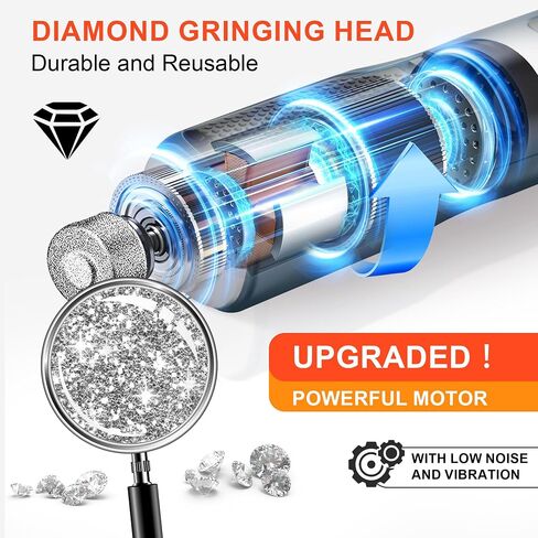 Dog Nail Grinder 7-Speed & 360° LED Light, Professional Pet Nail Grinder for Dogs and Cats, Electric Dog Nail Trimmer Painless Paws Grooming & Smoothing Tool for Large Small Dogs Cats Pets in Kuwait