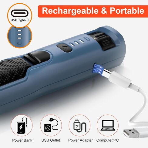 Dog Nail Grinder 7-Speed & 360° LED Light, Professional Pet Nail Grinder for Dogs and Cats, Electric Dog Nail Trimmer Painless Paws Grooming & Smoothing Tool for Large Small Dogs Cats Pets in Kuwait