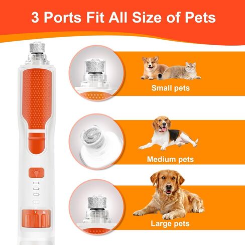 CATPICK 7-Speed Quiet Dog & Cat Nail Grinder with 360° LED for Thick Nails in Saudi Arabia