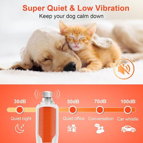 CATPICK 7-Speed Quiet Dog & Cat Nail Grinder with 360° LED for Thick Nails in Saudi Arabia
