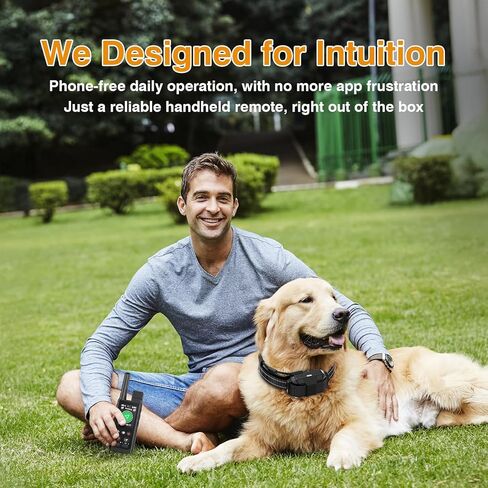 Satellite Sync GPS Wireless Dog Fence System, No Subscription & No App, 3 - in -1 Off-Grid Real-Time Pet Tracker & Electric Fence & Training Dog Collar - Works Wherever Satellites Reach in Saudi Arabia