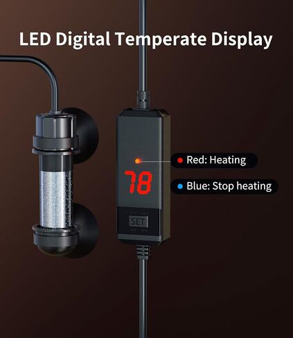 5 Gallon Fish Tank Aquarium Kit with Filter, Heater, LED Light with Timer, Siphon Vacuum Cleaner, Lid, Self-Cleaning Glass Rimless Betta Tank in Saudi Arabia