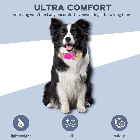 جهاز تعقب GPS للكلاب، جهاز تعقب صغير للحيوانات الأليفة بنظام تحديد المواقع العالمي (GPS) مع غطاء سيليكون، جهاز تعقب GPS مقاوم للماء IPX8 للأطفال، بدون رسوم شهرية، يعمل مع Apple Find My (iOS فقط)، جهاز تعقب ذكي لتعقب الكلاب والحيوانات الأليفة - أسود - 6 in Kuwait