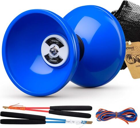 MAGICYOYO Pro Triple Bearing Diabolo Yoyo for Kids 8-12 & Adults - Blue in Kuwait